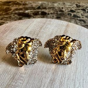 VERSACE earrings crystals authentic 100%